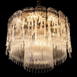 Подвесная люстра Loft It Florida 10298/600 French gold (220V, хрусталь, на цепи, круглые)