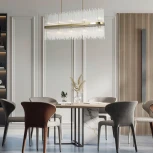 Подвесная люстра Wi-Fi на штанге Bogate's Allure 486/10 (220V, управление смартфоном, голосовое управление, умный дом - Minimir Home, Алиса, Маруся, Салют)