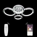 Потолочная люстра Natali Kovaltseva INNOVATION STYLE 83009 (регулировка яркости, LED, 220V, пульт управления, умный дом - LampSmart, кольцо)