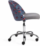 Кресло MELODY ткань/флок, серый, Botanica 08 cherry/29 Tetchair 19029