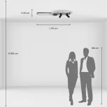 Настенно-потолочный светильник со спотами DeMarkt Драйв 377013705