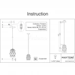 Подвесной светильник Maytoni Louvre MOD199-PL-03-W