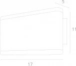 Настенный светильник Arte Lamp Lingotto A8156AL-2GY (LED, 220V, IP54)