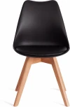 Стул TULIP (mod. 73-1) / 1 шт. в упаковке (Дерево,Пластик,Экокожа /Черный)