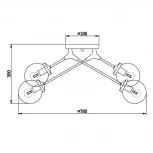 Потолочная люстра Vele Luce Galassia VL1872L08