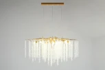 Подвесная люстра Aployt Paulina APL.848.23.10 (220V, хрусталь, на тросе, ветки)