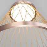 Подвесной светильник Eurosvet Cesta 40016/1 LED коричневый (220V, на проводе, круглые)