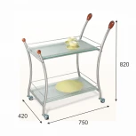 Стол сервировочный Поло металлик/ матовое от фабрики Mebelik