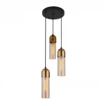 Подвесной светильник Eurosvet Airon 50180/3 янтарный (220V, на проводе)