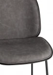 Стул барный Beetle PU со спинкой серый 2 шт Stool Group (арт.УТ000038313)