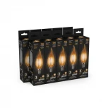 Лампочка светодиодная E14 5 Вт 400 lm 2700K теплое желтое свечение Gauss Filament 104801005