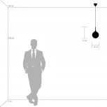 Подвесной светильник Lightstar Globo 813021 (220V, на проводе, шар)