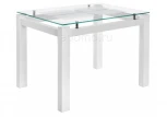 Стеклянный стол Woodville Бран белое дерево 462098