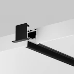 Алюминиевый профиль световая линия встраиваемый под гипсокартон скрытого монтажа 22x22 черный, 2 м, ALM-2222-B-2M Maytoni 632013