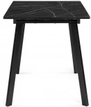 Деревянный стол Woodville Агни 110(140)х68х76 файерстоун / черный матовый 528557