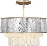 Потолочная люстра на штанге Reverie QN-REVERIE-4P-CPG Hinkley (220V, подвески, круглые)