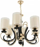 Подвесная люстра Arte Milano Florentia-2237 302237/6 Bk/Gd (220V, на цепи)