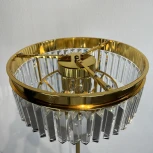 Торшер Rh 1920S Odeon Clear Glass Floor Lamp Gold Imperiumloft 241415-22 (241415-22) (220V, подвески, выключатель)