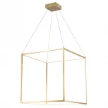 Подвесной светильник Lucia Tucci Exo 3350.640 gold (LED, 220V, на тросе, куб)