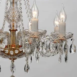 Подвесная люстра Favourite Monreal 1735-8P (220V, хрусталь, на цепи, подсвечник, свеча)
