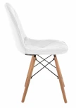 Деревянный стул Woodville Kvadro 1 white / wood 15365