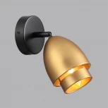 Спот Lumion Avrora 8001/1W черный/античное золото металл/металл Е14 40W 220V