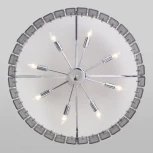 Потолочная люстра Wi-Fi на штанге Bogate's Eclipse 357/8 Smart (220V, управление смартфоном, голосовое управление, умный дом - Minimir Home, круглые)