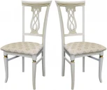 Стул Агнесс слоновая кость/золото, Маркус ваниль от фабрики Mebelik