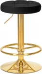 Табурет барный DOBRIN BRUNO GOLD (черный велюр (MJ9-101)) 5008_GoldBase-LM GOLD, цвет сиденья черный (MJ9-101), основания золото