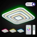 Потолочный светильник RGB Citilux Триест CL737A100E (LED, 220V, пульт управления, управление смартфоном, голосовое управление, умный дом - Алиса, Маруся, Сири)
