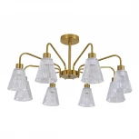 Потолочная люстра на штанге Escada Berzelia ES0000029 150001/8R E14*40W Copper