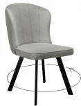 Стул 219 поворотный, B22 GREY, ножки черные Dikline 00-00062929
