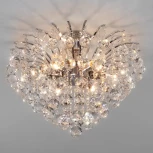 Потолочная люстра Eurosvet Ostiniya 3299/6 хром / прозрачный хрусталь