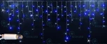 Гирлянда светодиодная Бахрома сине-белая с мерцанием 220B, 144 LED, провод белый, IP65 RL-i3*0.9F-CW/BW Rich LED