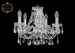 Подвесная люстра Art Classic 11.21 11.21.5.141.Cr.Sp (220V, хрусталь, на цепи, подсвечник, свеча)
