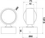 Бра Maytoni Lens MOD072WL-L8B3K