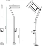 Наземный светильник с розеткой LD-Lighting LD-Z LD-ZS951 (220V, IP65)