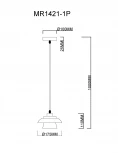 Подвесной светильник MyFar Renata MR1421-1P (220V)