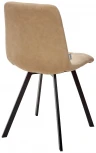 Стул CHILLI SQUARE RU-16 бежевый винтаж, PU / черный каркас M-City 629M04865