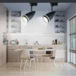 Трековый светильник ЭРА TR49 - GU10 BK (220V)