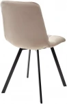 Стул CHILLI SQUARE BLUVEL-40 бежевый, велюр / черный каркас М-City