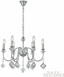 Подвесная люстра Arte Milano AM342101 342101/6 CR (220V, подвески, на цепи, подсвечник, свеча)