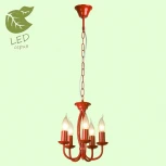 Подвесная люстра Lussole Lgo Congress GRLSP-9915 (220V, на цепи, свеча, IP21)