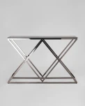 Консоль Stool Group ИНСИГНИЯ 115*30 сталь темный хром стекло smoke УТ000001969