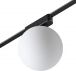 Трековый смарт-светильник для низковольтного шинопровода Novotech Easy 359478 черный с двумя режимами работы LED 6W 24V 3000-6000K (умный дом - Алиса, Tuya Smart, шар)