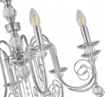 Подвесная люстра Arte Milano AM346109 346109/8 CR (220V, подвески, на цепи, подсвечник, свеча)