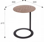 Стол журнальный приставной Ница дуб натуральный от фабрики Mebelik
