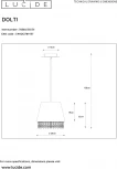 Подвесная люстра Lucide Dolti 78368/30/31