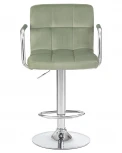 Стул барный KRUGER ARM (мятный велюр (MJ9-87))