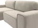 Диван угловой Лига-029 левый угол (Бежевый/Микровельвет) Лига Диванов арт.121917L